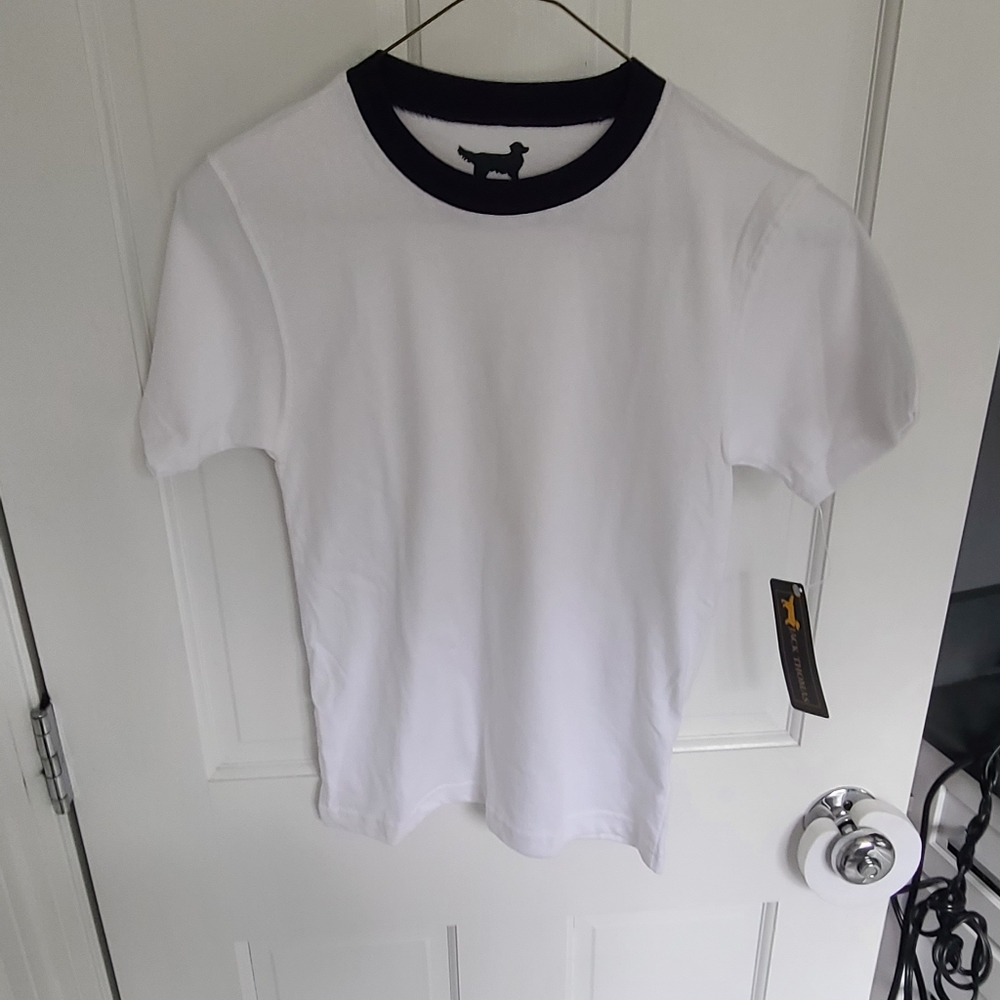 NWT Jack Thomas Boys Size 7 White T-Shirt Short Sleeve